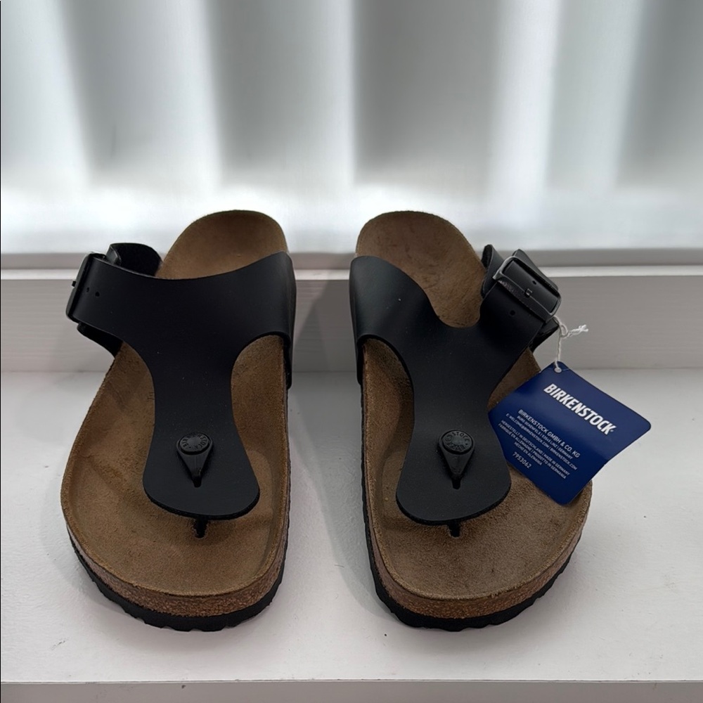 Birkenstock Black and Brown Sandals
